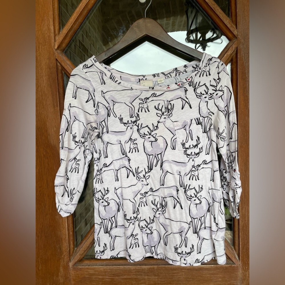 Anthropologie Postmark Deer Shirt